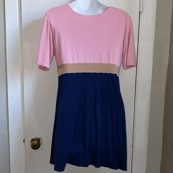 SOFT SURROUNDINGS Colorblock Split Front Tunic-S - Picture 3 of 5